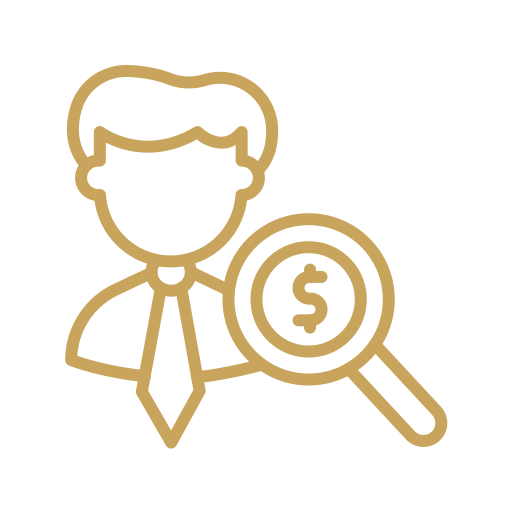Symbol für Recherche und Hintergrundprüfung